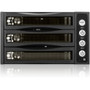 iStarUSA BPU-230HD Drive Enclosure for 5.25" - Serial ATA/600 Host Interface Internal - Black - Hot Swappable Bays - 3 x HDD Supported (Fleet Network)
