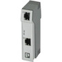 Perle PP-RJ-RJ Network Patch Panel - 2 Port(s) - 2 x RJ-45 - Gray - DIN Rail Mountable (Fleet Network)
