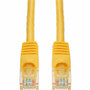 AddOn 21ft Yellow CAT 6 PVC Ethernet Cable Snagless Bubble Boot RJ-45 M/M - 21 ft (6.40 m) Category 6 Network Cable for Patch Panel, - (Fleet Network)