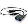 C2G 8in DisplayPort to VGA Adapter with 3.5mm Audio Male to Female - 8" (203.20 mm) DisplayPort/Mini-phone/VGA Video Cable for Video - (54682)