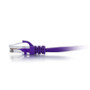 C2G 3ft Cat6a Unshielded Ethernet - Cat 6a Network Patch Cable - Purple - 3 ft (0.91 m) Category 6a Network Cable for Network Adapter, (50819)