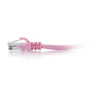 C2G 25ft Cat6a Snagless Unshielded (UTP) Ethernet Cable - Cat6a Network Patch Cable - PoE - Pink - 25 ft (7.62 m) Category 6a Network (50869)