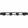 Intellinet 19" Cable Management Panel, 1U, 4 short plastic rings, Black - Cable Management Panel - Jet Black - 1U Rack Height x 19" - (711050)