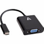 V7 USB-C Male to VGA Female 1080P FHD - V7 Black USB Video Adapter USB-C Male to VGA Female CE,FCC,RoHS,WEEE, USB C / Type-C Adapter 3 (V7UCVGA-BLK-1E)