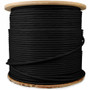 AddOn 1000ft Non-Terminated Black CAT 6A Shielded PVC Bulk Cable Outdoor - 1000 ft (304.80 m) Category 6a Network Cable for Network - (ADD-CAT6A1KFO-BK)