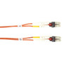 Black Box LockPORT Fiber Optic Duplex Patch Network Cable - 32.8 ft Fiber Optic Network Cable for Security Camera, Network Device - 2 (Fleet Network)