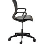 Safco Shell Desk Chair - Black Vinyl Seat Color - Plastic Seat Material - Black Back Color - Plastic Back Material - Steel Frame - - 1 (Fleet Network)