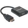 Manhattan HDMI to VGA Converter - 9" HDMI/VGA A/V Cable for Notebook, Desktop Computer, Projector, Video Device - First End: 1 x HDMI (151467)