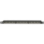 Tripp Lite series N252A-024-HUSHK Cat6a 24-Port Patch Panel, 0.5U - 24 Port(s) - 24 x RJ-45 - 0.5U High - Rack-mountable (N252A-024-HUSHK)