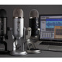 Blue Yeti Wired Condenser Microphone - Stereo - 20 Hz to 20 kHz - Cardioid, Bi-directional, Omni-directional - Desktop, Stand - USB (988-000398)