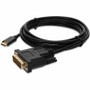 AddOn 6ft USB-C 3.1 to DVI-D Dual Link (24+1 pin) Male to Male Black Cable - 6 ft (1.83 m) DVI-D/USB-C Video/Data Transfer Cable for - (Fleet Network)