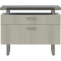 Safco Mirella Lateral File - 2-Drawer - 2 x File, Storage Drawer(s) - Material: Particleboard, Laminate - Finish: Stone Gray (Fleet Network)