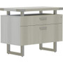 Safco Mirella Lateral File - 2-Drawer - 2 x File, Storage Drawer(s) - Material: Particleboard, Laminate - Finish: White Ash (Fleet Network)