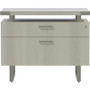 Safco Mirella Lateral File - 2-Drawer - 2 x File, Storage Drawer(s) - Material: Particleboard, Laminate - Finish: White Ash (Fleet Network)