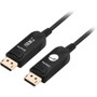 SIIG 4K DisplayPort 1.2 AOC Cable - 15M - 49.2 ft (15 m) Fiber Optic A/V Cable for Audio/Video Device, Monitor, TV, Projector, HDTV, - (Fleet Network)