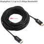 SIIG 4K DisplayPort 1.2 Active Optical Cable AOC 196.9 Ft 60 M Fiber Optic For Monitors TVs Projectors Audio/Video Projector Monitor CB-DP2511-S1