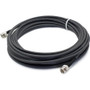 AddOn 100ft BNC (Male) to BNC (Male) Black Coaxial Simplex PVC Copper Patch Cable - 98.4 ft (30 m) Coaxial Network Cable for Network - (Fleet Network)