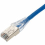 AddOn Blue CAT6 Shielded PVC Ethernet Cable Snagless Easy Clear Boot RJ45 M Category 6 Patch Network RJ-45 CAT For M/M Ft ADD-25FCAT6S-BE