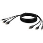 Belkin HDMI High Retention + USB A/B + Audio Passive Combo KVM Cable - 10 ft (3.05 m) KVM Cable for KVM Switch, Mouse, Keyboard, - 1 x (Fleet Network)