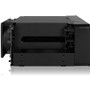 Icy Dock FlexiDOCK Internal 5.25 Inch Drive Enclosure Serial ATA 600 Hot Swappable 3 Bay Black Interface ATA/600 Bays Host For HDD X MB830SP-B