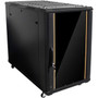Claytek WNG1810-SF96B1CM1U Rack Cabinet - For Server - 18U Rack Height x 19" (482.60 mm) Rack Width - Floor Standing - Black - SPCC, - (Fleet Network)