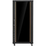 Claytek WNG3210-KBR1CM1U Rack Cabinet - For Server - 32U Rack Height x 19" (482.60 mm) Rack Width - Floor Standing - Black - Aluminum, (Fleet Network)