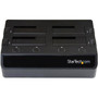 StarTech.com USB 3.0 to 4-Bay SATA 6Gbps Hard Drive Docking Station w/ UASP & Dual Fans - 2.5/3.5in SSD / HDD Dock - 4 x HDD Supported (SDOCK4U33)