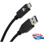 IOGEAR Charge & Sync Flip USB 3.1 Gen 2 A to USB-C Cable 10 Gbps (USB-IF) - 3.3 ft (1 m) USB/USB-C Data Transfer Cable for Phone, Hard (Fleet Network)