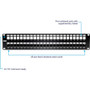 TRENDnet 48-Port Blank Keystone Shielded 2U HD Patch Panel, TC-KP48S, 2U 19" Metal Rackmount Housing, Network Management Panel, with - (TC-KP48S)