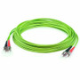 AddOn 10m ST to ST Lime Green OM5 Duplex OFNR (Riser-Rated) Fiber Patch Cable - 32.8 ft (10 m) Fiber Optic Network Cable for Network - (Fleet Network)