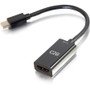 C2G Mini DisplayPort to HDMI Passive Adapter - Black - M/F - 8" (203.20 mm) HDMI/Mini DisplayPort A/V Cable for Notebook, HDTV, Device (54430)