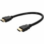 AddOn 1ft HDMI 1.4 Male to Male Black Cable For Resolution Up to 4096x2160 (DCI 4K) - 1 ft (0.30 m) HDMI A/V Cable for Audio/Video - 1 (Fleet Network)