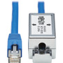 Tripp Lite series Cat6a Junction Box Cable Assembly, 18 in., Blue - 1.5 ft (0.46 m) Category 6a Network Cable for Network Device, - 1 (Fleet Network)