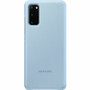 Samsung Smart Clear View Carrying Case Samsung Galaxy S20 5G Smartphone - Blue - Scratch Resistant, Damage Resistant - Plastic, Body - (EF-ZG980CLEGCA)