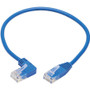 Tripp Lite series N204-S01-BL-DN Cat.6 UTP Patch Network Cable - 1 ft (0.30 m) Category 6 Network Cable for Network Device, Router, - (N204-S01-BL-LA)