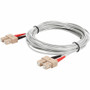 AddOn 2m SC to SC Gray OM1 Duplex OFNR (Riser-Rated) MMF Fiber Patch Cable - 6.6 ft (2 m) Fiber Optic Network Cable for Network - End: (Fleet Network)
