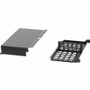 Panduit HD Flex Enclosure Slack Plate w/Rear 2RU, Black - Enclosure Trunk Slack Plate - Black - 2U Rack Height - Steel - 1 Pack (FLEX-PLATE2UR)