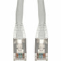 AddOn 12ft White CAT 6 Shielded PVC Ethernet Cable Snagless Easy Clear Boot RJ-45 M/M - 12 ft (3.66 m) Category 6 Network Cable for - (Fleet Network)