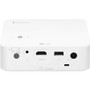 LG CineBeam Portable HD LED Projector 16:9 1280 By 720 Ceiling Or Front Projection Compact White Design Long Life Normal 720p Hour Mode PH30N
