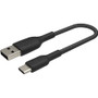 Belkin Braided USB-C to USB-A Cable (1m / 3.3ft, Black) - 3.3 ft (1.01 m) USB-C/USB-A Data Transfer Cable for Smartphone, Tablet, Pro, (Fleet Network)