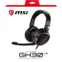 MSI Immerse Wired Stereo Over The Head Gaming Headset With 32 Ohm Impedance And 20 Hz To kHz Frequency Response IMMERSE GH30 V2 IMMERSE GH30 V2