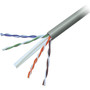 Belkin CAT6 Solid Bulk Cable, Plenum - 500 ft (152.40 m) Category 6 Network Cable for Network Device, ATM - First End: Bare Wire - - - (Fleet Network)