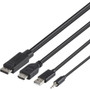 Belkin TAA DUAL (1) HDMI-HDMI (1) DP-DP/USB/AU CBL - 6 ft (1.83 m) DisplayPort/HDMI/Mini-phone/USB KVM Cable for KVM Switch, Server, - (F1DN2CC-HHPP6T)