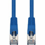 AddOn 25ft Blue CAT 7 Shielded (S/FTP) PVC Ethernet Cable Snagless Bubble Boot RJ-45 M/M - 25 ft (7.62 m) Category 7 Network Cable for (Fleet Network)