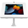 CTA Digital Premium Security Kiosk Stand with Gooseneck Tabletop Mount (White) - 10.5" Screen Support - Metal (Fleet Network)