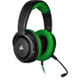Corsair HS35 Stereo Gaming Headset - Green - Stereo - Mini-phone (3.5mm) - Wired - 32 Ohm - 20 Hz to 20 kHz - Over-the-head - Binaural (Fleet Network)