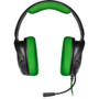 Corsair HS35 Stereo Gaming Headset - Green - Stereo - Mini-phone (3.5mm) - Wired - 32 Ohm - 20 Hz to 20 kHz - Over-the-head - Binaural (Fleet Network)