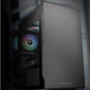 Thermaltake S100 Tempered Glass Micro Chassis - Micro Tower - Black - SPCC, Tempered Glass, Steel, Metal - 4 x Bay - 0 - Micro ATX, - (CA-1Q9-00S1WN-00)