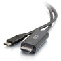 C2G 1ft USB-C to HDMI Audio/Video Adapter Cable - 4K 60Hz - M/M - 1 ft (0.30 m) HDMI/USB-C A/V Cable for Audio/Video Device, HDTV, - 1 (Fleet Network)