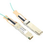 Black Box QSFP 98.4 Ft Active Optical Cable For Long Reach High Capacity Switch Router Server Connections QSFP-100G-AOC30M-BB